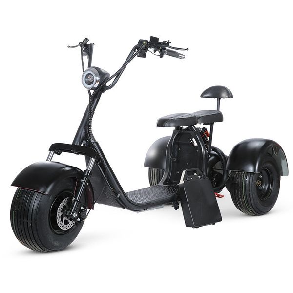

three-wheeled electric ticycle city wide tire lithium battery front and rear shock absorption lithium battery removable