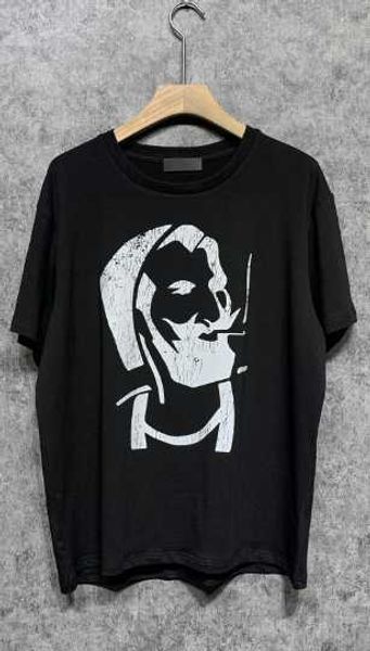 

men tshirts designer clothes t shirt cashew flower pentagram graphic tee tassel letters oversized fit t-shirt eagle smudged soaring wagle ca, White;black