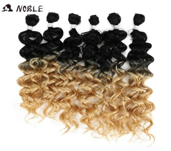 

noble kinky curly ombre bundles synthetic hair curly hair 28quot32quot blonde brown bundles with hair extensions curly bundle4404572, Black