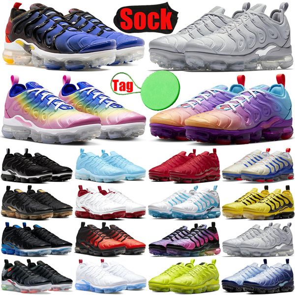 

tn plus tns men running shoes tnplus ultra triple black white multi gradient pink spell midnight navy cool grey mens trainers sneakers runne