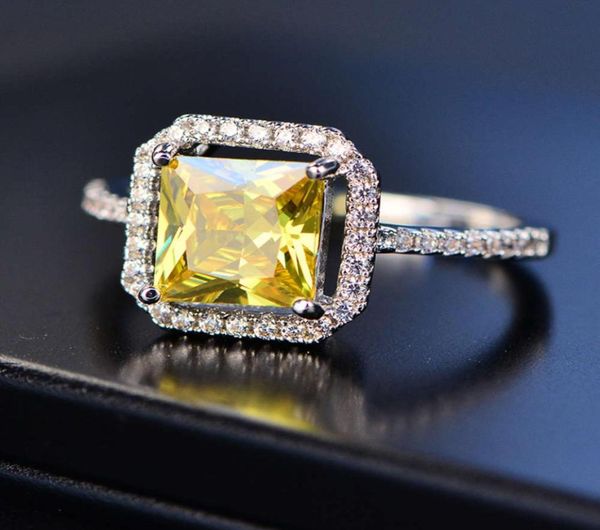 

hbp fashion new style square ultra shiny zircon temperament women039s ring is a luxury 5643235, Silver