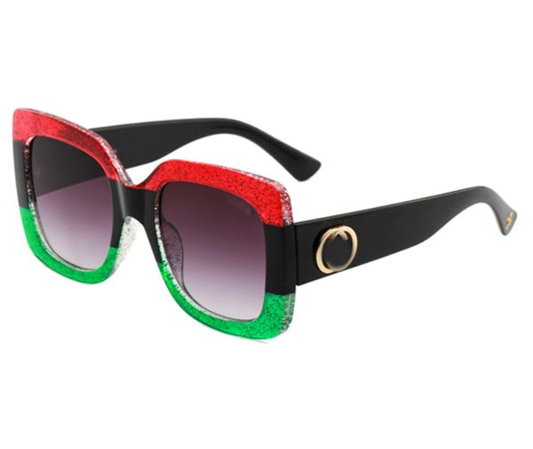 

multicolor bright frame woman sunglasses ladies square sunglasses for women fashion 6 coloer glasses gradient lens oversized adumbral hight, White;black