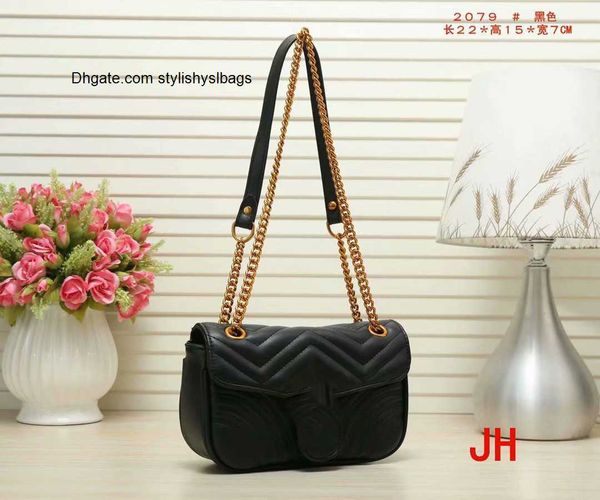 

totes women's designers handbag famous shoulder bag crossbody tote purse handbag luxury brand message bags classic pu leather #2079 gol