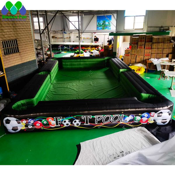 

selling human inflatable snooker football/soccer table pool portable snookball funny indoor outdoor sport games