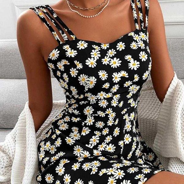 

womens dress sleeveless summer strap type for women, Black;gray