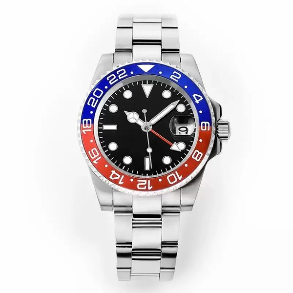 

man watch movement watches designer gold 41mm 904l stainless steel sapphire glass waterproof luminous watch fine adjustment buckle, Slivery;golden