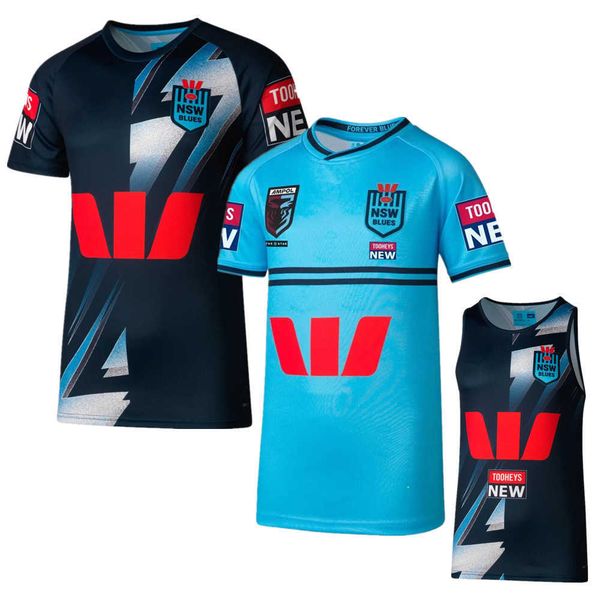 

v0qy new men's t-shirts fashion rugby rugby jersey 2023 nsw blues home training rugby kids suits d9av, White;black