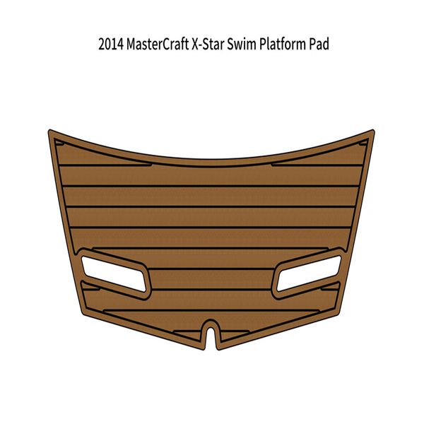

2014 mastercraft x-star swim platform pad boat eva foam faux teak deck floor mat