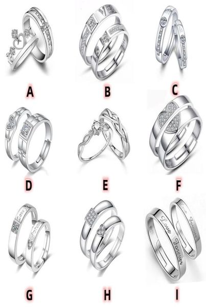 

couple love ring alloy ring for men and women jca01101231168382, Silver