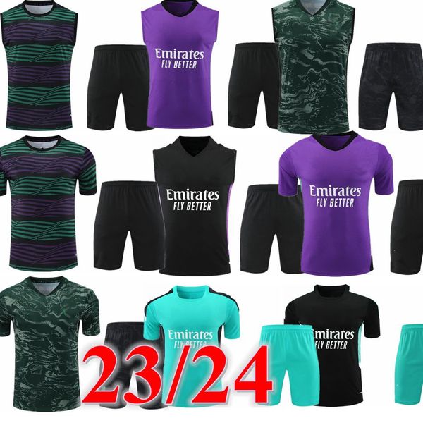 

2023 2024 tracksuits sets real madrids tracksuit set 23/24 benzema men football kit chandal futbol survetement madrides training suit soccer, Black;yellow