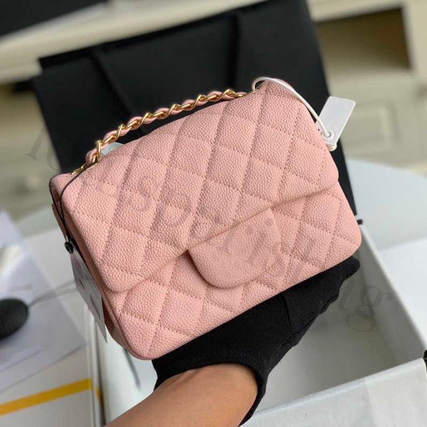 

designer crossbody bag luxurys chain bag caviar flap bags 17cm shoulder bag