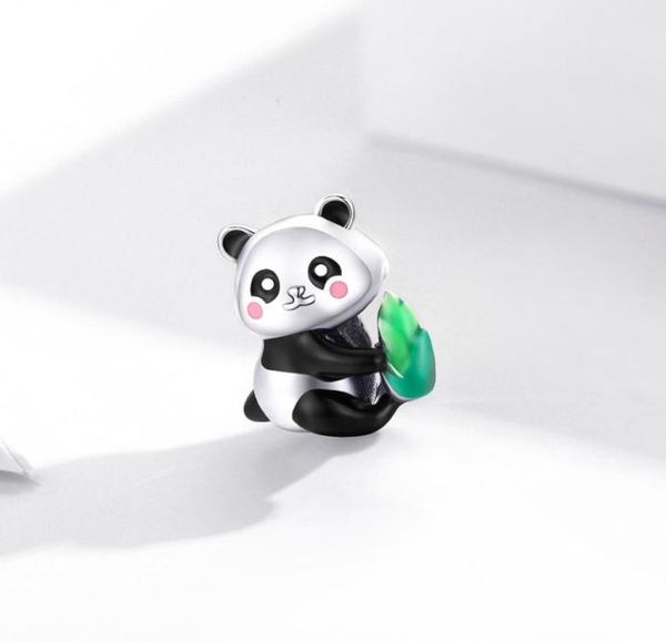 

new jewelry bracelets strands cute bear animal diy beads charm oil panda s925 silver beads4494801, Black