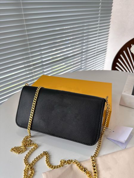 

designer leather classic brand underarm chain bag handheld cross-body bag women's high-end quality hardware lettering