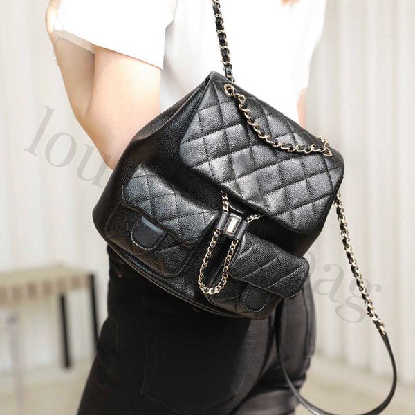

designer backpack genuine leather shoulder bag 20.5cm fashion bucket bag