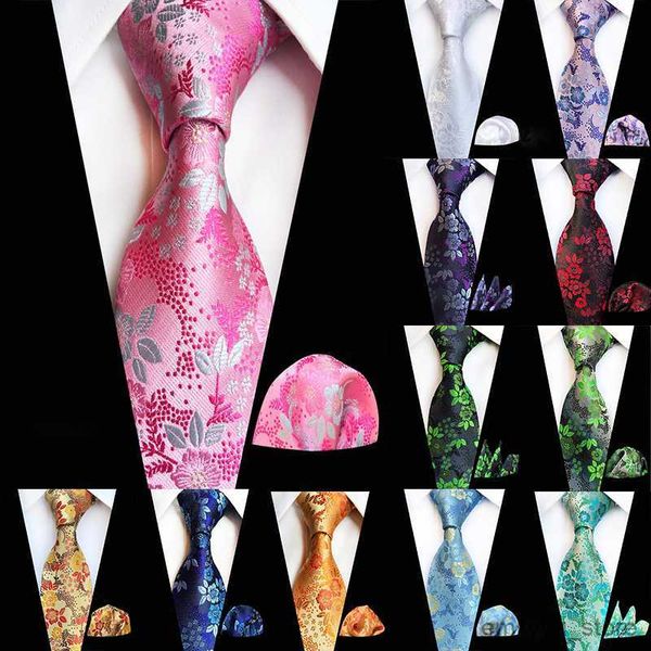 

2pcs handkerchiefs luxury mans flower tie set silk jacquard necktie handkerchief wedding tie set gift for him, Blue;white