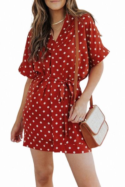 

red polka dot kimono dress 2023 new 2023 new e1b3#, Black;pink