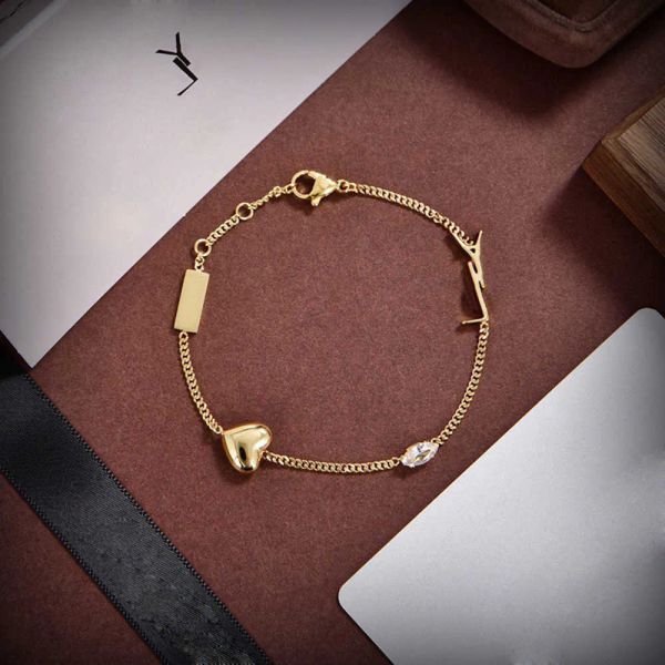 

designer bracelets luxury bracelets designer for women gold plated with heart charm bracelets casual party boutique gift jewelry level nice, Golden;silver