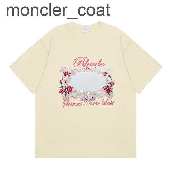 

men's hoodies sweatshirts 2023ss rhude t shirt men women 1 version oversized hip-hop fashion rh car pattern print streetwearybao, Black