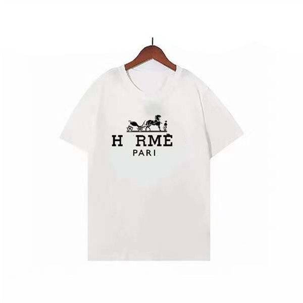 

2023 new women's men's designer t-shirt printed fashion men's t-shirt cotton casual t-shirt short sleeve luxury hip-hop stree, White;black
