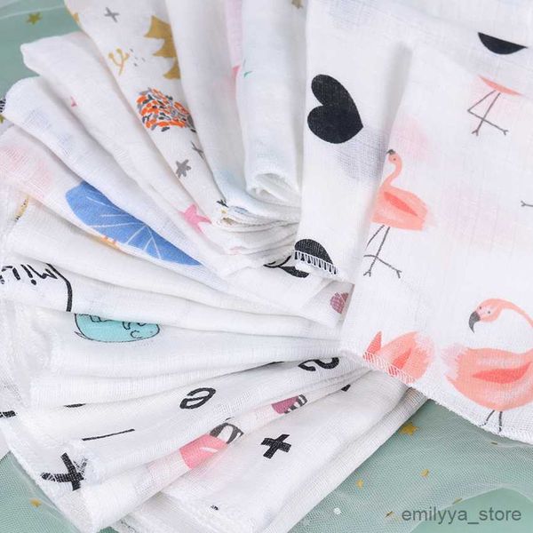 

2pcs handkerchiefs 5pcs kids baby cartoon towel handkerchief cotton muslin towel handkerchiefs layers wipe handkerchiefs 28x28cm, Blue;white