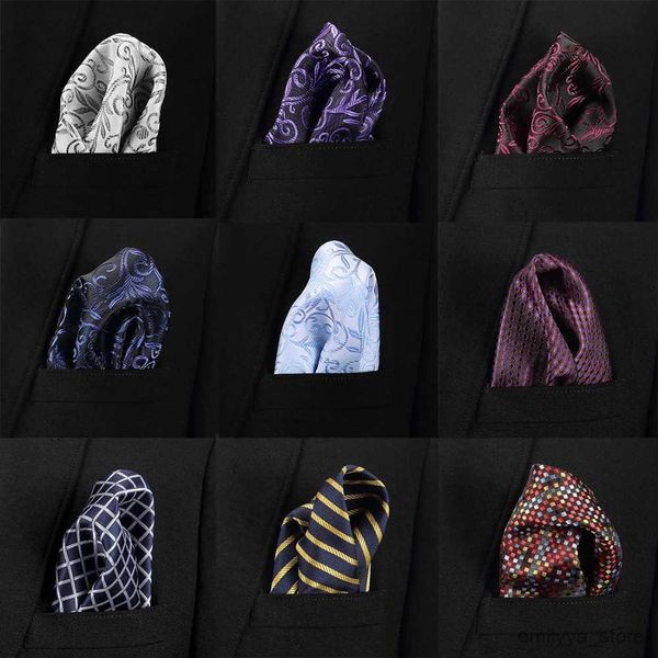 

2pcs handkerchiefs mens pocket squares solid pattern blue handkerchief fashion hanky for men business suit accessories 22cm*22cm, Blue;white