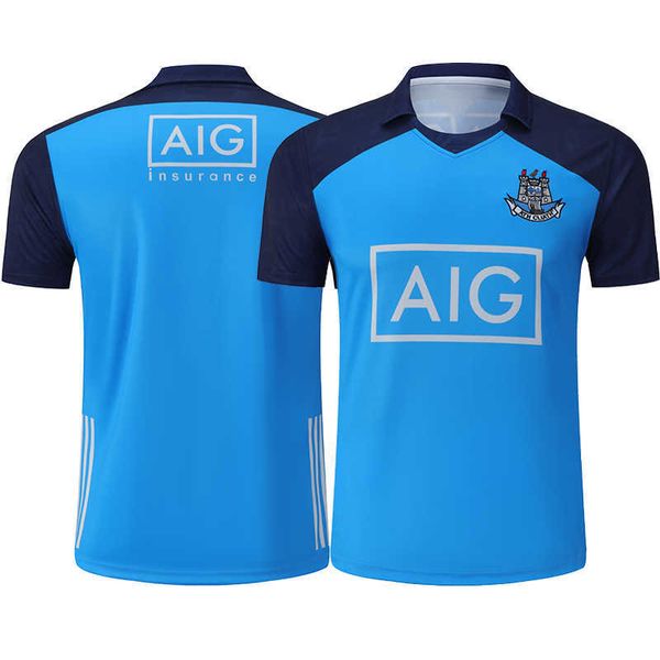 

ztxg new men's t-shirts fashion rugby 2023 dublin gaa jersey 3 stripe home alternative goalkeeper ireland mens size s-5xl k3gu, White;black