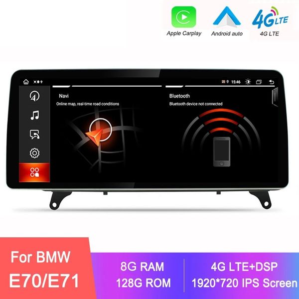 

12.3'' 8gb 128gb carplay android11 car dvd radio multimedia player for bmw x5 e70 x6 e71 gps navigation screen stereo