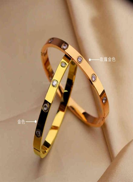 

light luxury diamond inlaid highlevel feeling bracelet imitation 18k gold opening extremely simple wind net red ins fashion women8676930, Black