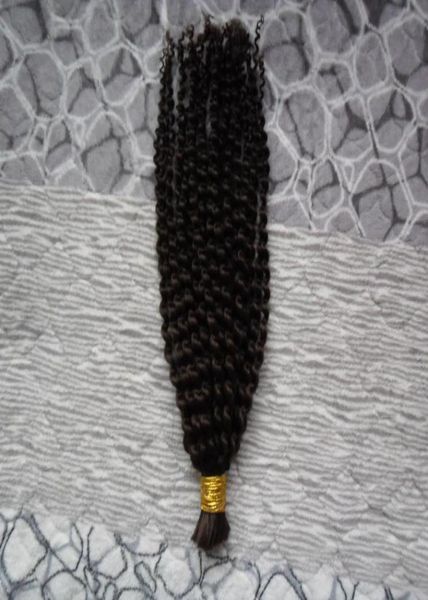 

4b4c mongolian afro kinky curly bulk 100g human bulk hair for braiding human braiding hair bulk 30 inch hair weave bundles2576349, Black