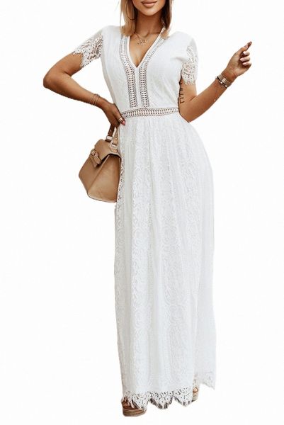 

white blue fill your heart lace maxi dress 2023 new y43t#, Black;pink