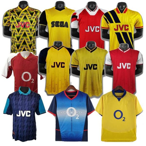 

2004 02 03 05 06 retro soccer jerseys gunners henry highbury pires reyes 92 93 94 95 96 98 99 bergkamp adams persie galla v. persie vintage, Black;yellow