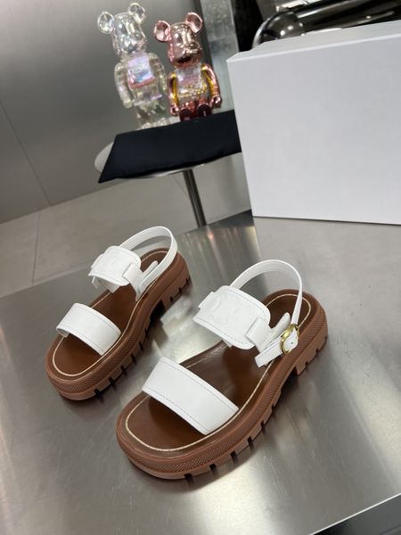 

celie triomphe gladiator chunky rome sandals adjustable buckle ankle strap platform sandal roman flats thick bottoms slippers shoes luxury d, Black