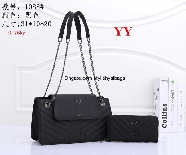 

totes women's designers luxury shoulder bag totes purse handbag message bags cluth brand classic crossbody pu #1088 31cm with wallet fr