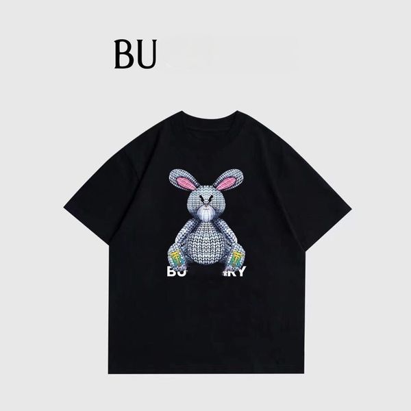 

summer t shirt mens women designers t shirt clothing man womens tshirt letters print short sleeves shirts men loose burberrry oversize luxur, White