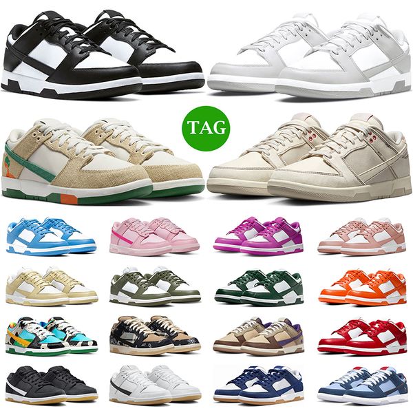 

2023 low running shoes men women gai panda unc grey fog active fuchsia triple pink medium olive syracuse chicago mens trainers outdoor sneak