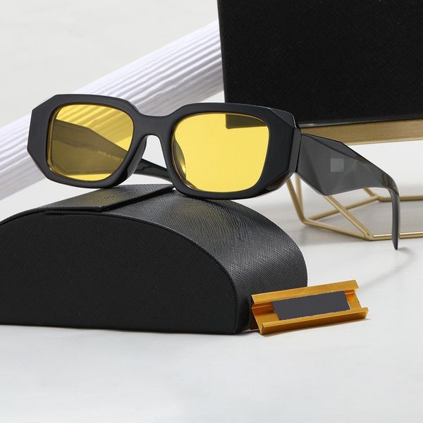 

Designer Polarized Sunglasses Eyewear Goggles for Men Womens Ladies Luxury Lentes UV400 Anti-reflection Full Frame Summer Sports Beach Holiday Shades Black Yellow