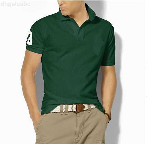 

men's polos brand classic big horse solid short sleeve summer cotton polo shirt size m-xxl drop shipping, White;black