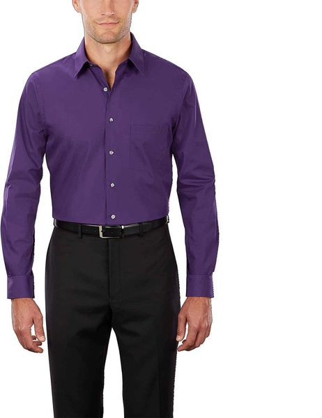 

shirt men's formal van regular heusen fit poplin solid 1dmk, White;black