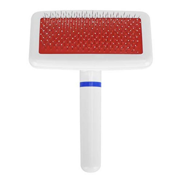

Self Cleaning Slicker Brush for Dogs Cats,Pet Deshedding Brush Grooming Comb Easily Removes Mats Tangles and Loose Fur from The Pet Coat, White