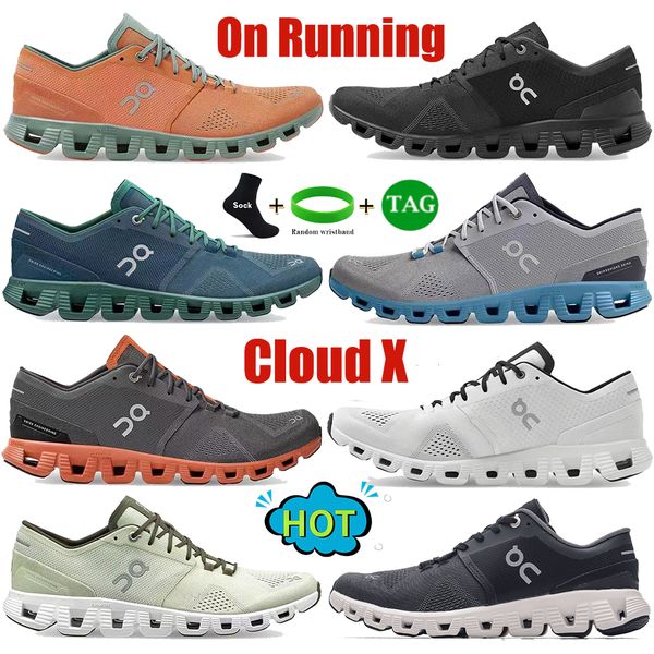 

on running cloud x mens designer shoes white black aloe ash rust red storm blue alloy grey orange low men women sports sneakers fashion outd