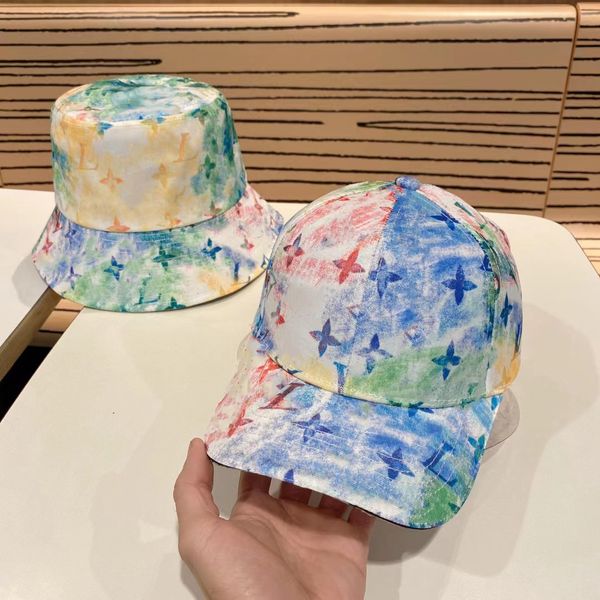 

duck tongue hat female colorful summer hat street fashion graffiti dyeing baseball caps men's wave casual shading hat, Blue;gray