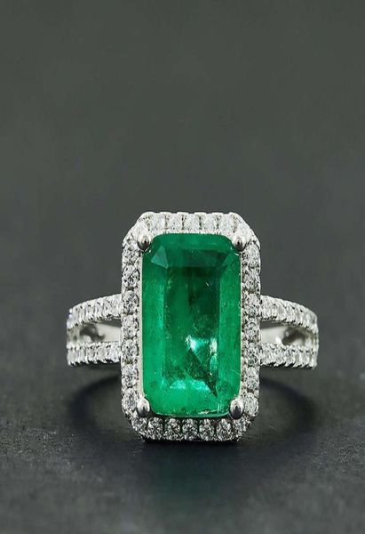 

hbp shipai new fashion exquisite square 8 10 emerald ring set with creative jewelry8293841, Silver