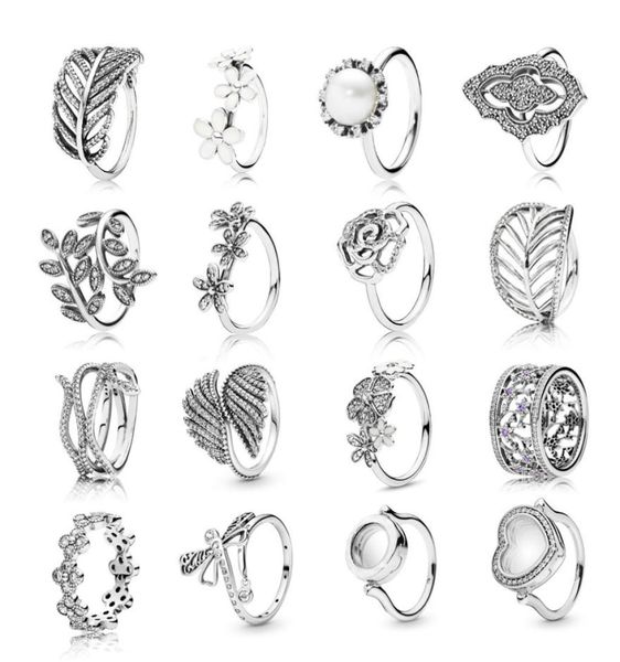 

s925 sterling silver fashion ring flower gift jewelry for women5885337