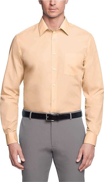 

formal men's van shirt regular heusen fit poplin solid h0fv, White;black