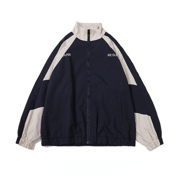 

women s jackets jaket wanita vintage deeptown mode jepang gaya hip hop ringan pakaian jalanan windbreak tambal sulam harajuku 230517, Black;brown