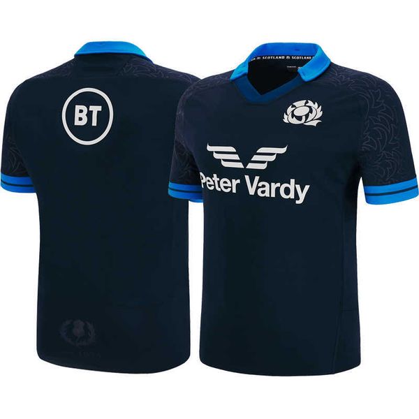 

dxnd new men's t-shirts fashion rugby 2023 scotland rugby jersey home mens size s-5xl 05ep, White;black