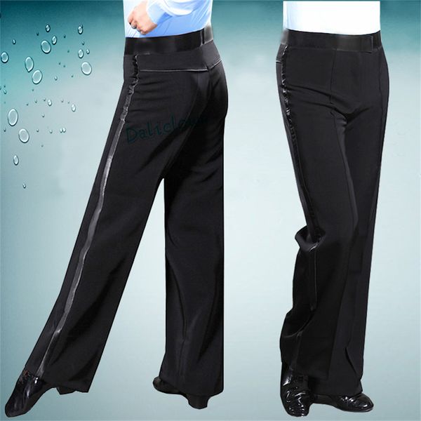 

men's pants black latin modern ballroom tango salsa samba trousers practice competition latin dance pants for men kids boys 230517
