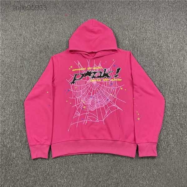

young thug 1 quality sp5der web hoodies men sweatpants winter gothic punk heavy fabric pullovers sweatshirts 12ik1, Black