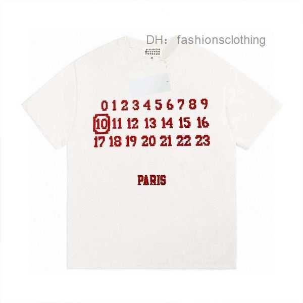 

margiela men's t-shirts the correct version of mm6 magilla limited digital embroidery loose short-sleeved tee high street fashion brand, White;black