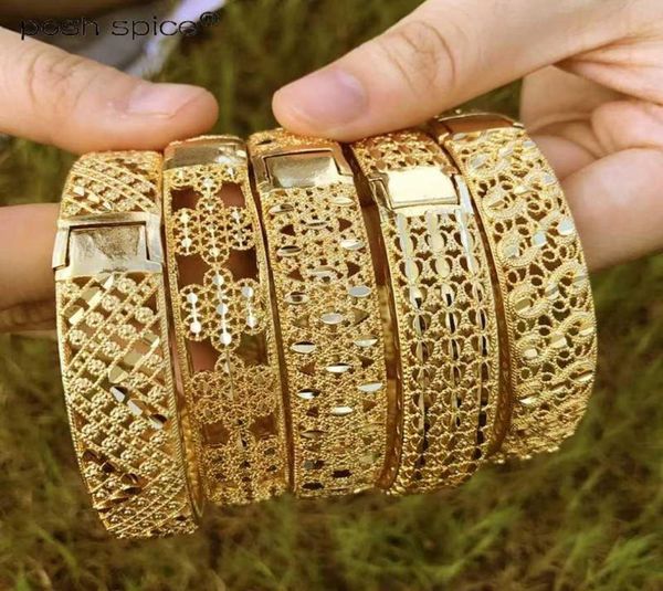 

bride jewelry dubai bangles for women middle east gold bangles ethiopian mesh bracelets wedding jewelry african gifts9518885, Black
